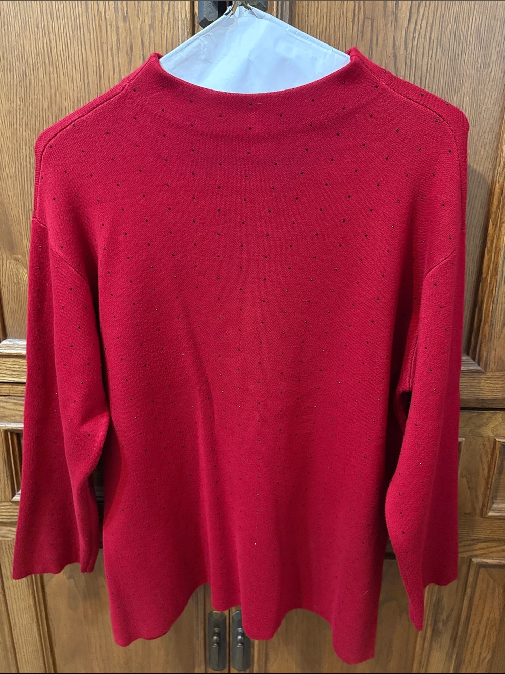 Jones New York ladies Red Lightweight Knit Sweater